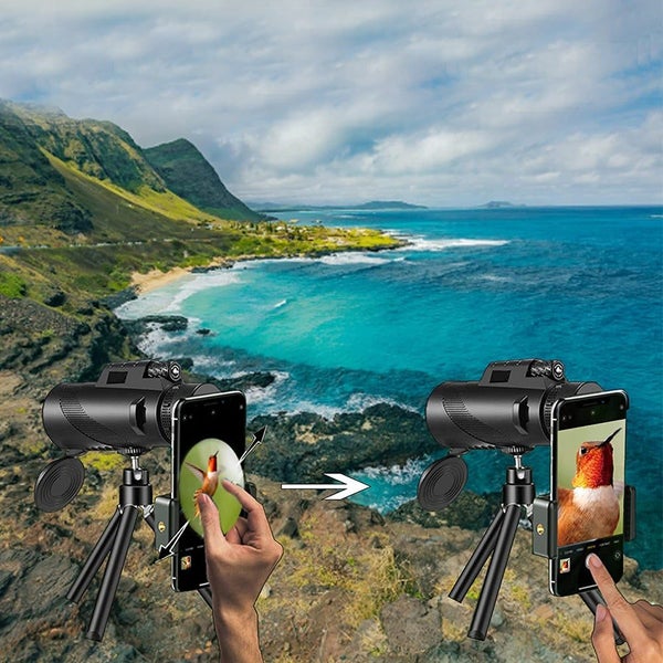 80X100 Magnification Monoculars High Power Telescope With Smartphone Binoculars Carousel 4