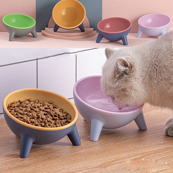 Cat Dog Bowl With Stand Pet Feeding Elevated Dishes Dishes Feeders & Fountains Carousel 7