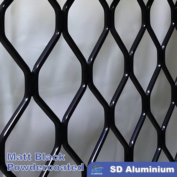 Aluminium Security Diamond Grille Sheet - 1250x2450mm - Various Colors Available Carousel 2