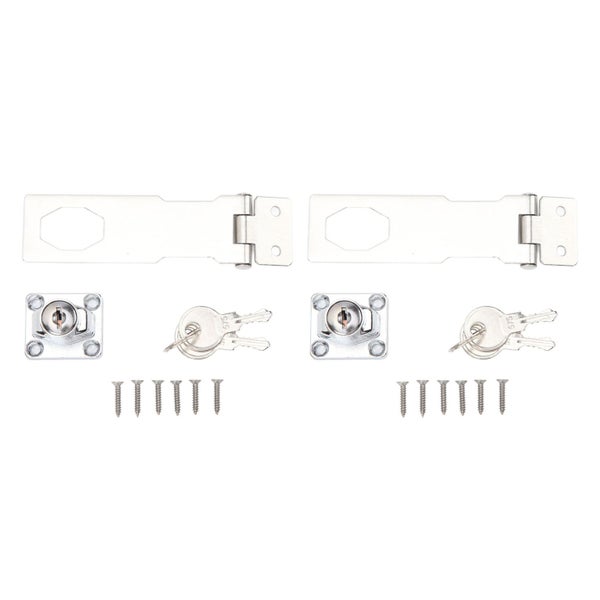 keyed hasp locks twist knob keyed locking hasp safety keyed lock latch catch Carousel 8