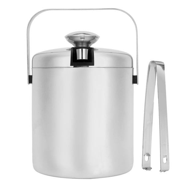 insulated bucket 1300ml Ice Bucket Container with Lid Strainer Ice Tong 304 Carousel 8