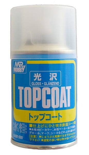 Gunze - B501 Mr Topcoat Gloss Clear Spray Carousel 1