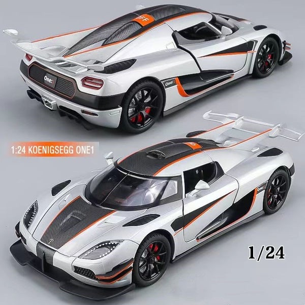 1:24 Scale Koenigsegg ONE 1 One:1 Alloy Die Cast Toy Car Model Sound Carousel 7
