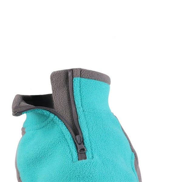 Winter Clothes Fleece Vest Dog Stretchy Sweater Warm Pullover Dog Jacket-Purple Carousel 5
