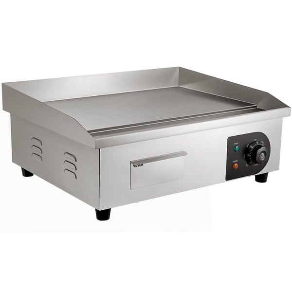 3000W 22'' Commercial Electric Countertop Griddle Flat Top Grill Hot Plat Carousel 13