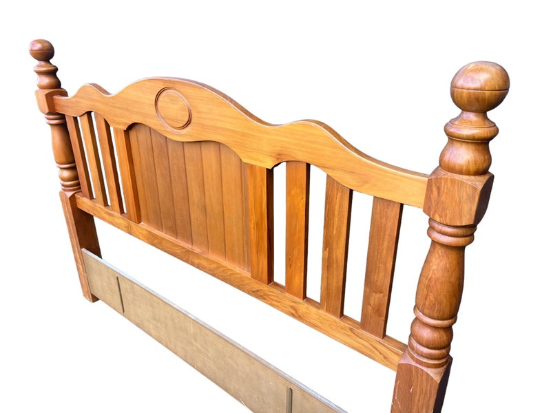 Beautiful solid rimu Queen headboard Carousel 1