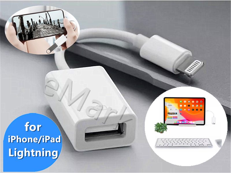 Lightning OTG to USB 3.0 Adapter Cable Carousel 1