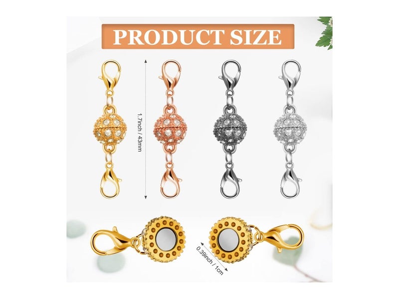 New Magnetic Jewellery Necklace Chain Extension Clasps Hooks Sale Sale Carousel 2