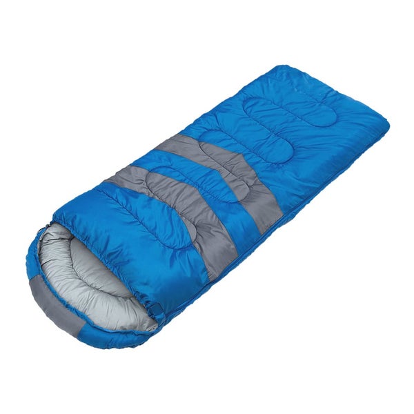 Mountview Single Sleeping Bag Bags Outdoor Camping Hiking Thermal -10? Tent Blue Carousel 1