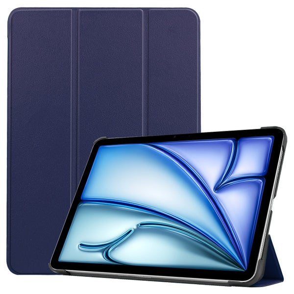 iPad Air 11" (2026-2020 M4/M3/M2/5th/4th) Tri-fold Flip Case Cover [Navy] Carousel 1