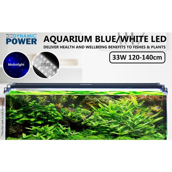 Dynamic Power 33w Aquarium Blue White Led Light for Tank 120-140cm Carousel 2