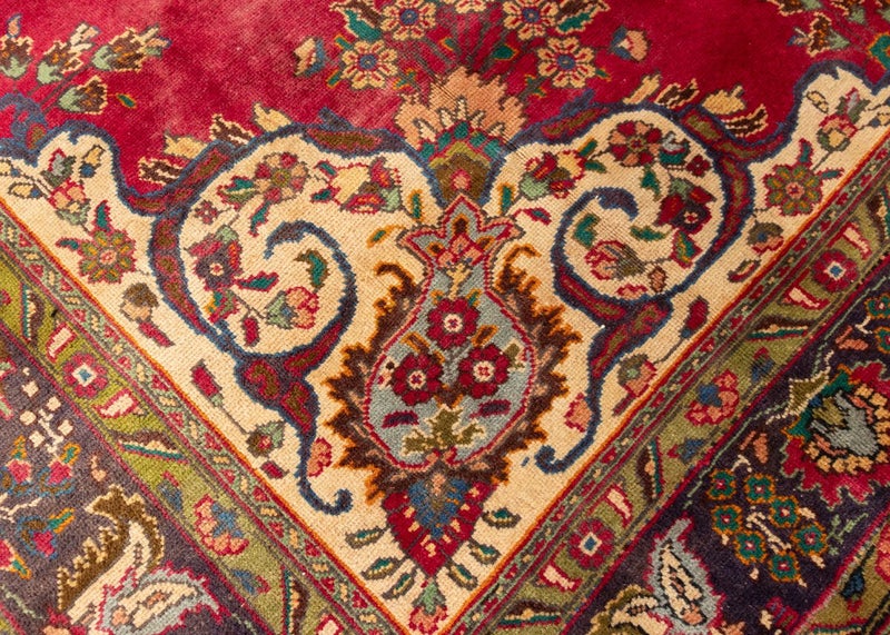 Vintage Azarbayejan Hand-Knotted Wool Persian Rug (Size: 250 X 360 CM) Carousel 8