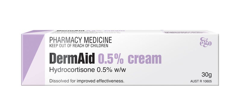 Derm-Aid 0.5% Cream 30g for itching and rashes arising from eczema Carousel 1