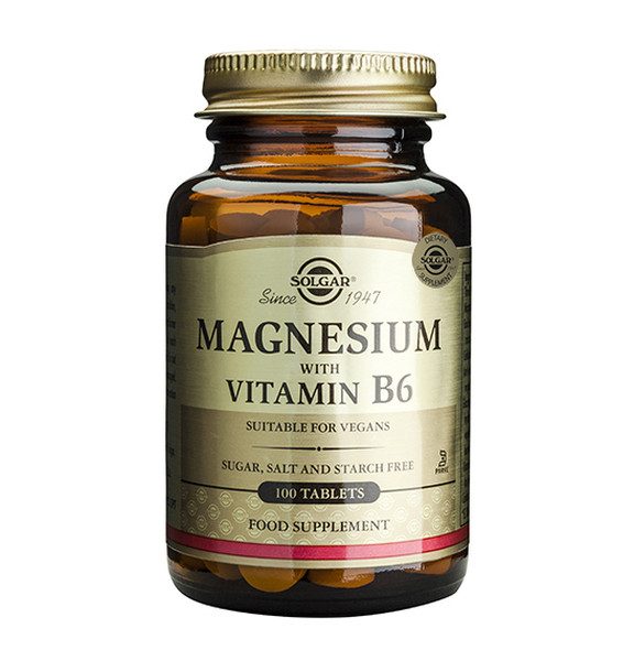 Magnesium with Vitamin B6 - 100 Tablets Carousel 1