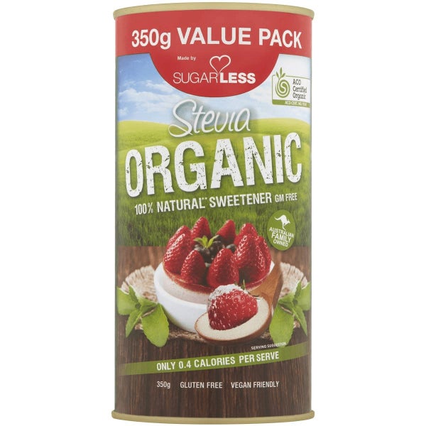 Sugarless Stevia Organic Low Calorie Natural Sweetener 350g Carousel 4