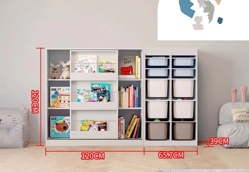 **Clearance Special***Kids Bookcase & Storage Combination Carousel 2