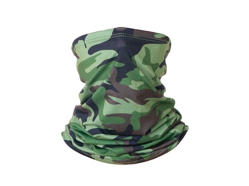 Green Camouflage UV Protection Tube Scarf Bandana Head Face Mask Neck Gaiter Carousel 1
