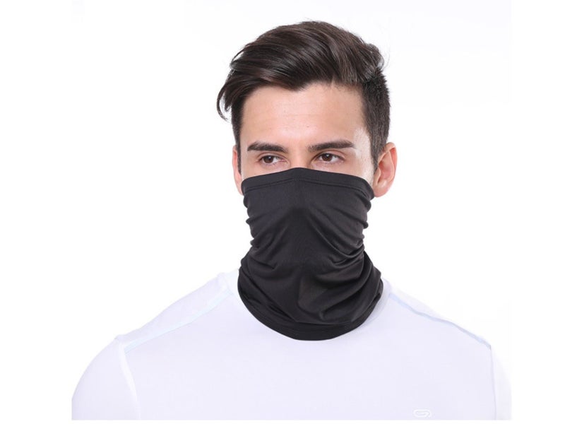 Black UV Protection Tube Scarf Bandana Head Face Mask Neck Gaiter Carousel 2