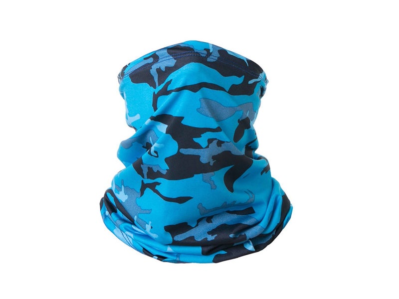 Blue Camouflage UV Protection Tube Scarf Bandana Head Face Mask Neck Gaiter Carousel 1