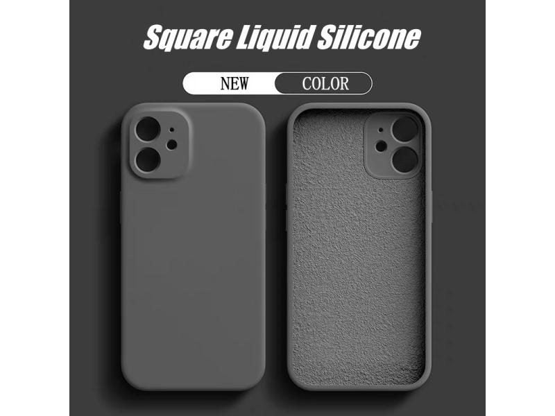 Original Square Liquid Silicone Phone Case For IPhone 14 13 11 12 Pro Max Mini Carousel 2
