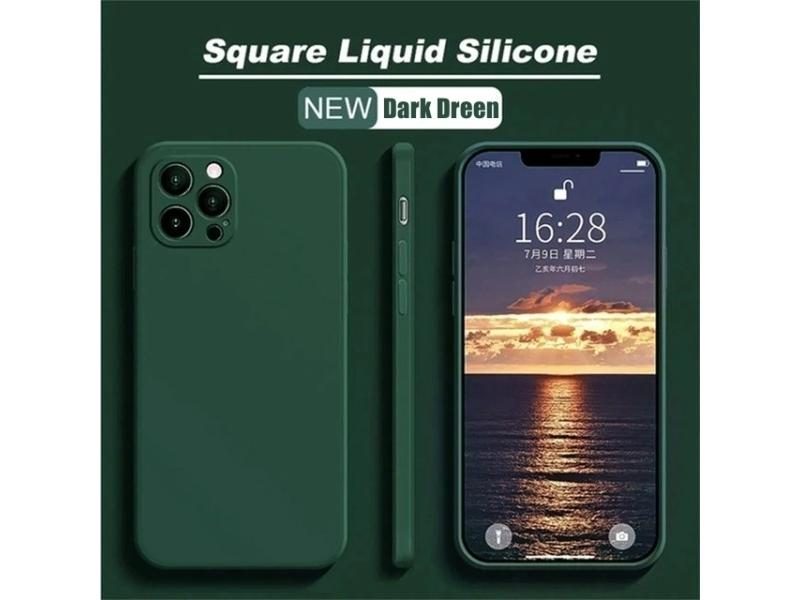 Original Square Liquid Silicone Phone Case For IPhone 14 13 11 12 Pro Max Mini Carousel 1