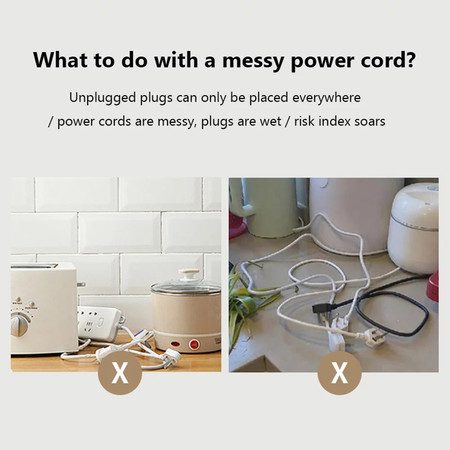 4pcs Electrical Cord Winder Kitchen Storage Cord Organizer Carousel 2