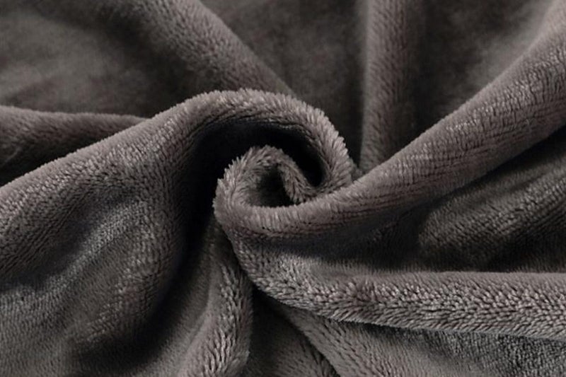 Ultra Plush Micro Faux Sherpa Lambswool Throw Blanket Reversible Blanket-Grey Carousel 9