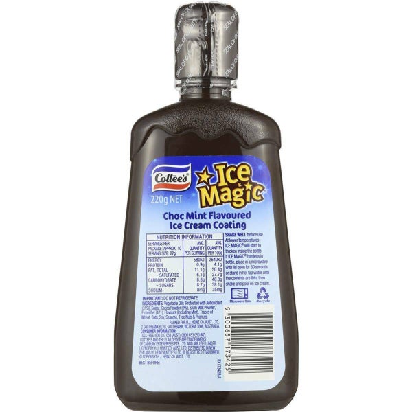 Cottees Ice Magic Mint Chocolate 220g Carousel 2