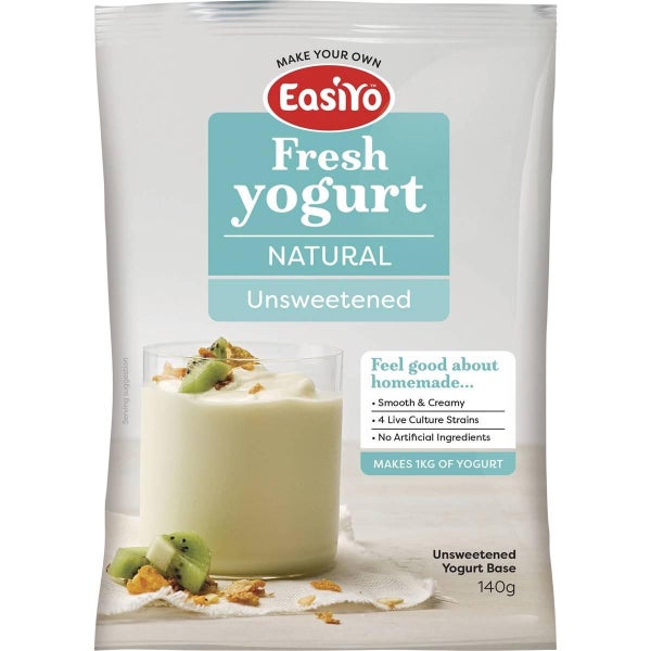 Easiyo Make Your Own Fresh Natural Yogurt Unsweetened Sachet 140g Carousel 1