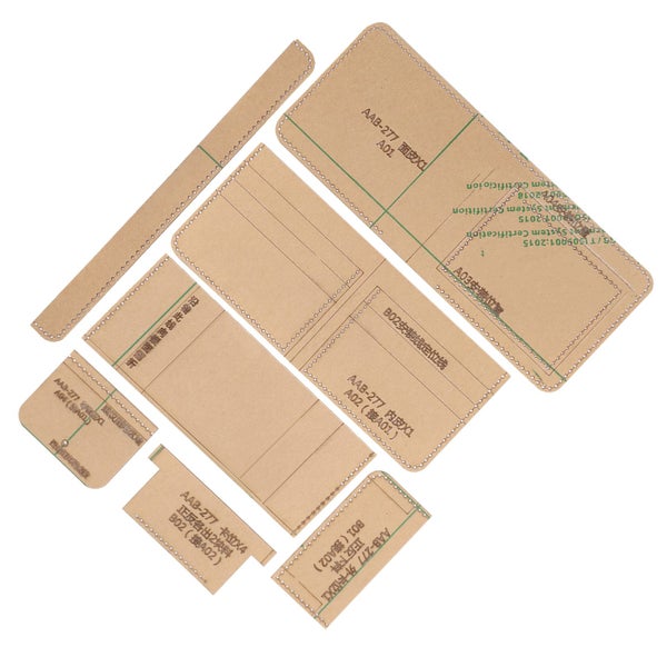 acrylic pattern templete acrylic stencil template acrylic wallet pattern Carousel 1