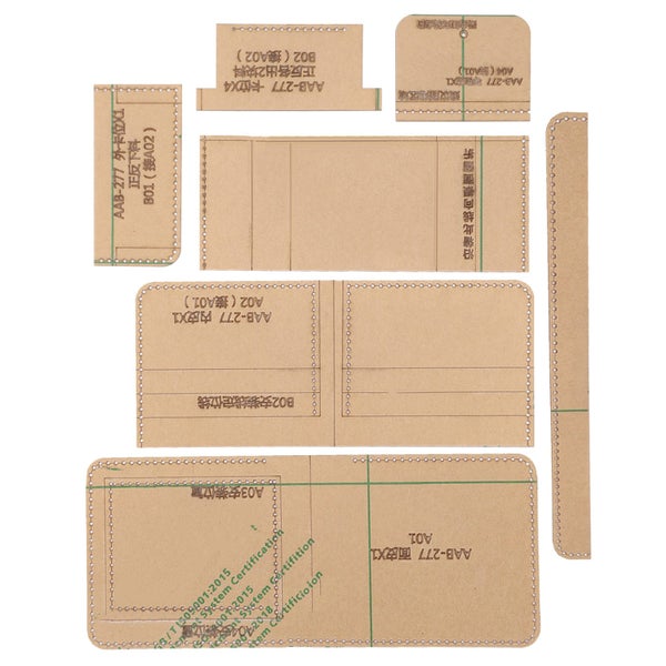 acrylic pattern templete acrylic stencil template acrylic wallet pattern Carousel 2
