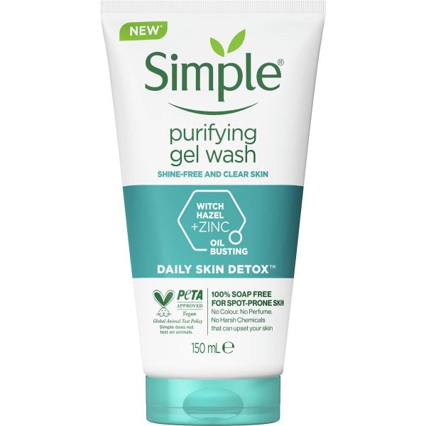 Simple Daily Skin Detox Purifying Gel Facial Wash 150ml Carousel 1