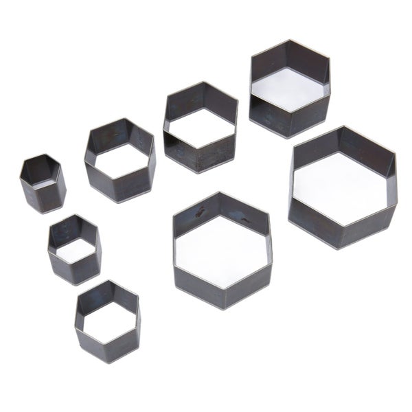 hollow punch cutter 8pcs Leather Punching Mold DIY Hexagonal Shape Sharpness Carousel 2