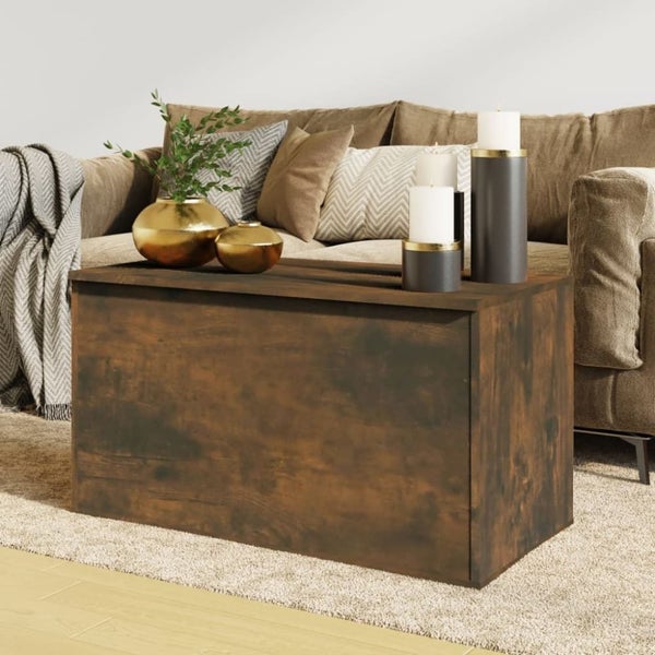 Storage Chest Smoked Oak 84x42x46 Cm Engineered Wood Nopokx Carousel 1