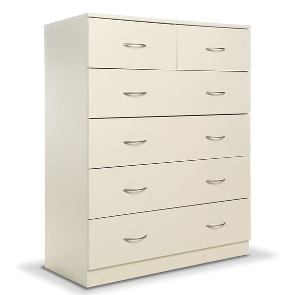 Tallboy Dresser 6 Chest of Drawers Storage Cabinet 85 x 39.5 x 105cm Carousel 1