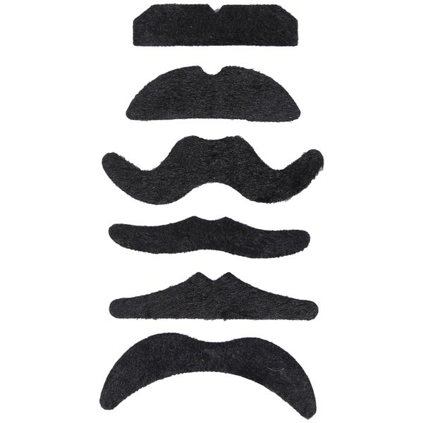 costume mustache false facial mustache 6PCS Funny False Mustache SelfAdhesive Carousel 8
