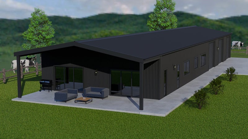 299sqm Barndominium Shed House Kitset, 149sqm House - 150sqm Garage Carousel 7