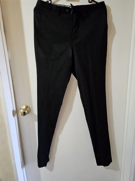 H BROS MEN SUIT STRETCH SKINNY SUIT PANTS 82 WAIST BLACK & 108NR JACKET Carousel 3