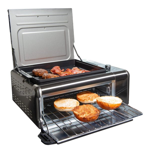 9-In-1 Sensei XL Flip Air Fryer Oven Grill Stainless Steel Carousel 1
