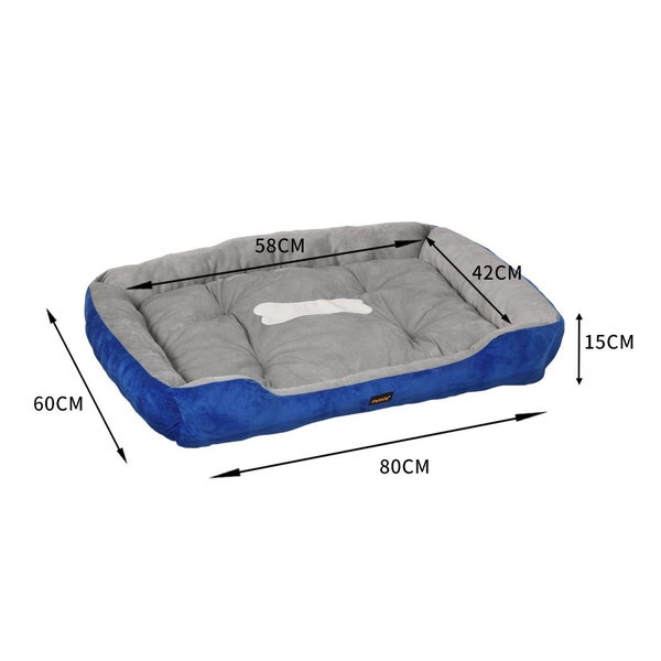 Pawz Pet Bed Dog Beds Bedding Mattress Mat Cushion Soft Pad Pads Mats L Navy Carousel 2