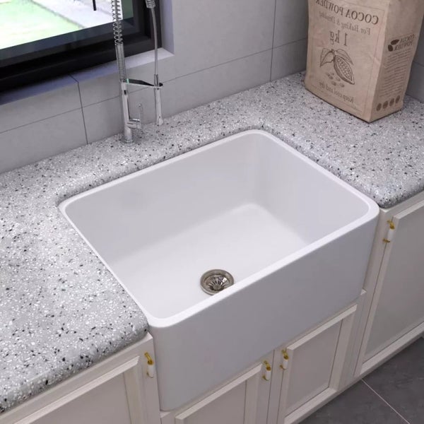 510x460x255mm Ceramic Kitchen Sink Carousel 1