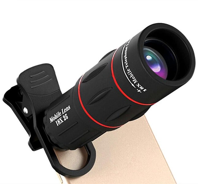 Universal 18x Clip-on Telephoto Telescope Camera Mobile Phone Zoom Lens Carousel 1