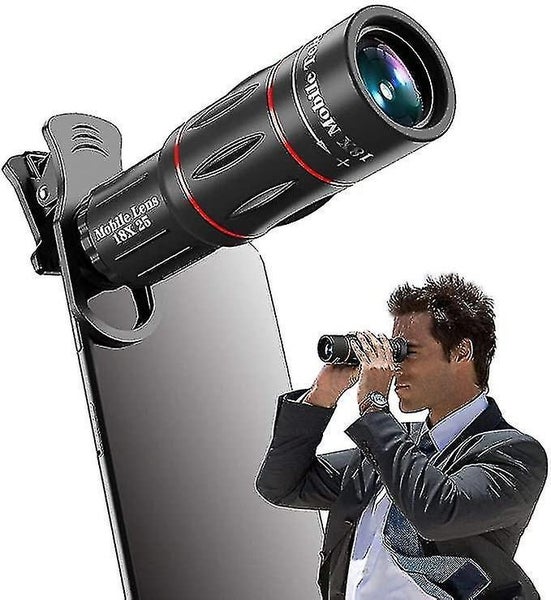 Universal 18x Clip-on Telephoto Telescope Camera Mobile Phone Zoom Lens Carousel 2