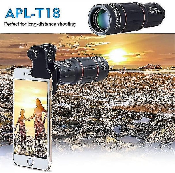 Universal 18x Clip-on Telephoto Telescope Camera Mobile Phone Zoom Lens Carousel 5