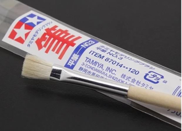 Tamiya 87014 Flat Brush 3 Carousel 1