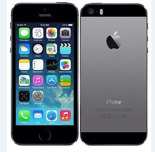 Apple iPhone 5S 16 GB Grey Unlocked IOS 12.5 with New Case62937629504003116