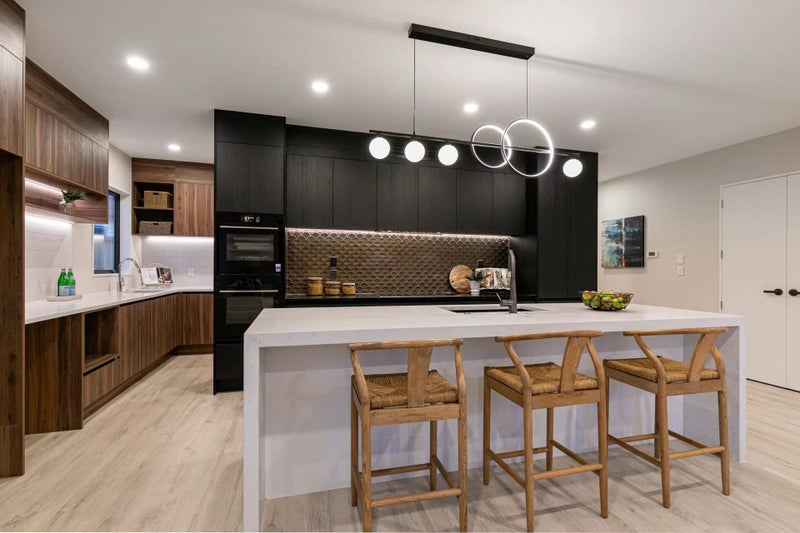 Customized kitchen with 60mm stone top&waterfall Carousel 2