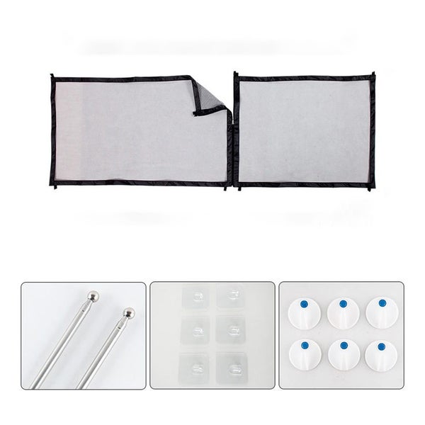 Portable Pet Gate Mesh Dog Gate Baby Kid Safety Fence for Doorways Stairs Carousel 1