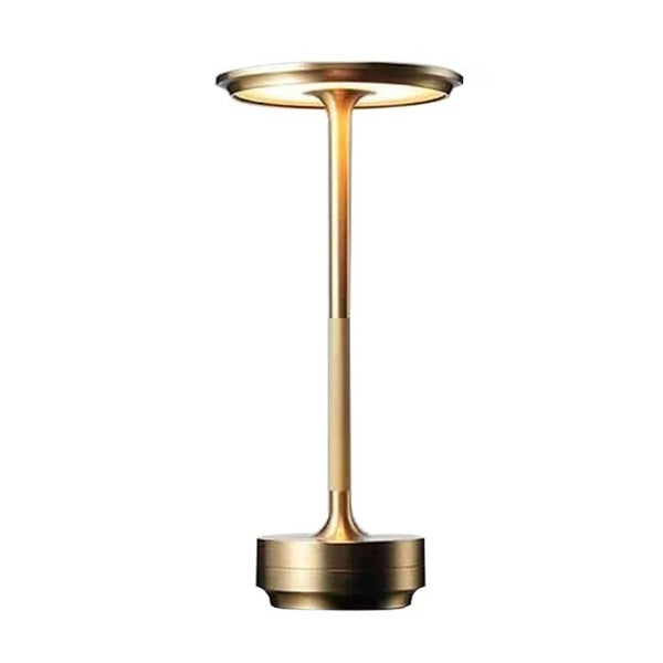 Rechargeable Cordless LED Table Lamp Touch Sensor Portable Night Light - Gold Carousel 1