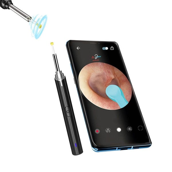 WIFI Connection Ear Cleaner Ear Wax Removal Otoscope with Camera -Black Carousel 3